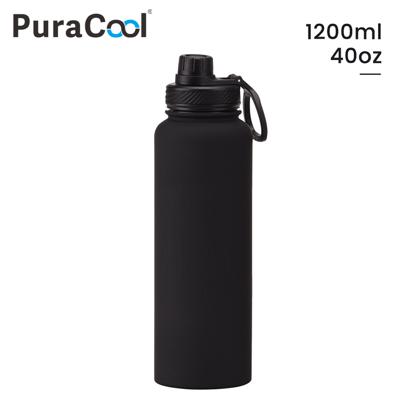 Sports Equipment And Names - PuraCool 40oz 1200ml thermoskan roestvrijstalen sportwaterfles