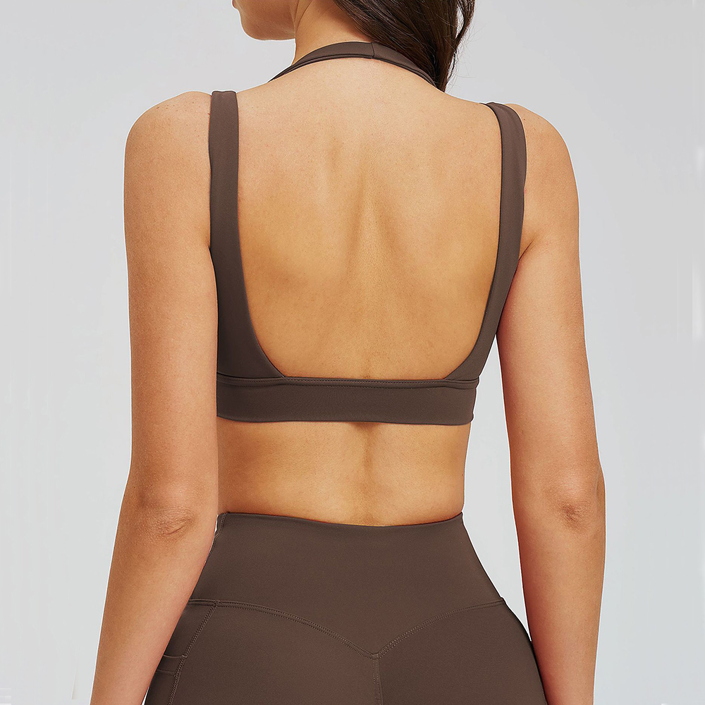 Sports Equipment Logo - Workoutkleding Dames Gymtop Ademende Sportbeha Fitness
