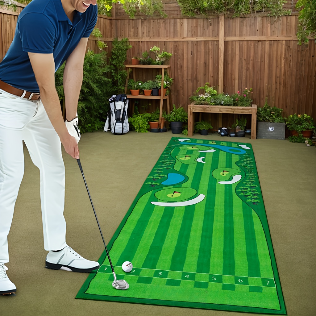 Golf Putting Mat - VIKAMA Indoor Mini Golf Putter Mat
