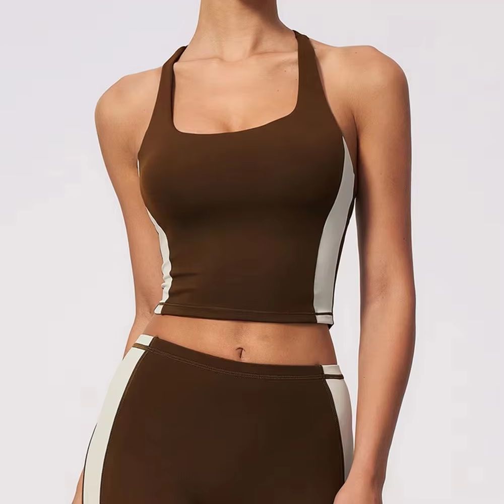 Dames Halter Color Block Gevoe - Sports Equipment Logo recensie en prijs