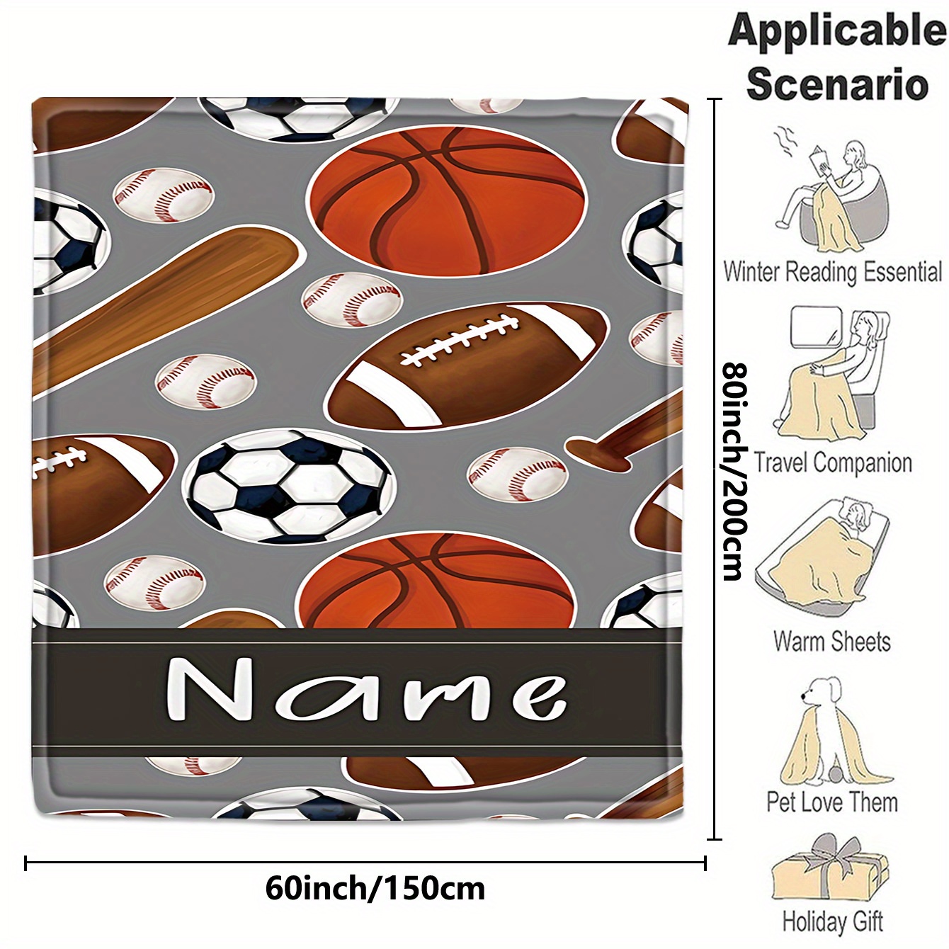 1 Aangepaste naamdeken sportui - Sports Equipment And Names recensie en prijs