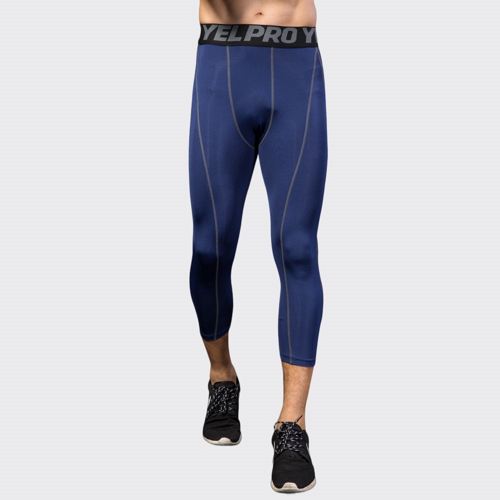 Heren compressie fitnessleggin - Sports Equipment Logo recensie en prijs