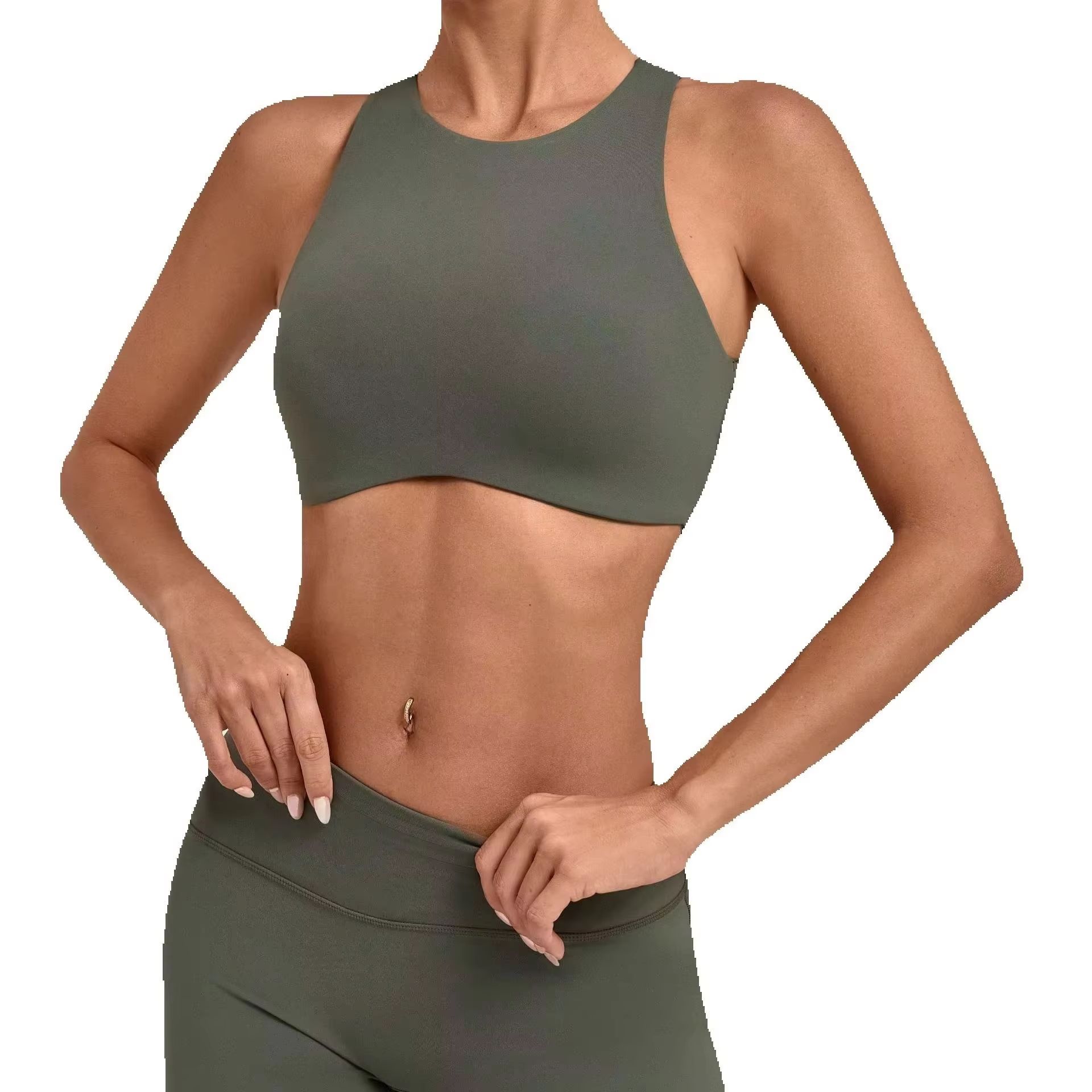 Dames sportbeha met hoge hals, - Sports Equipment Logo recensie en prijs