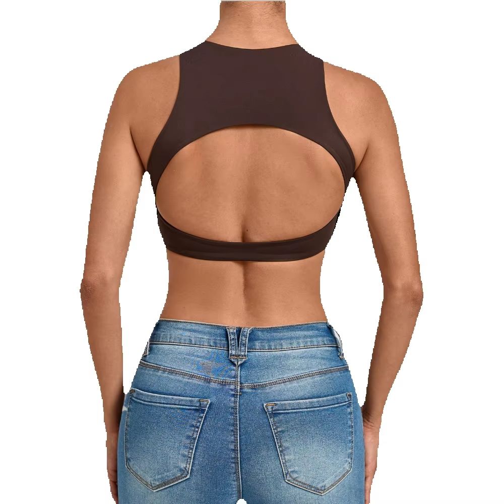 Dames sportbeha met hoge hals, - Sports Equipment Logo recensie en prijs