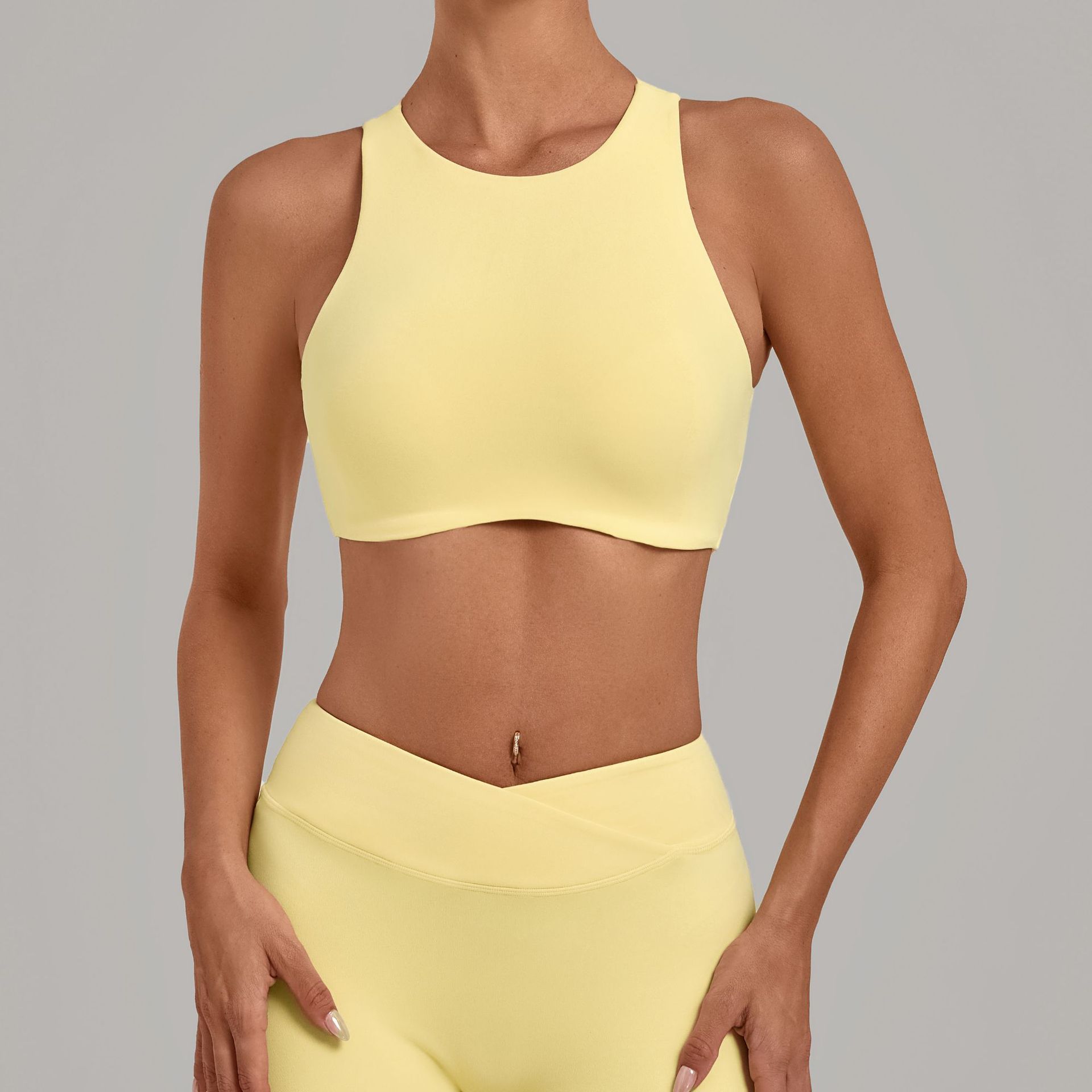 Dames sportbeha met hoge hals, - Sports Equipment Logo recensie en prijs